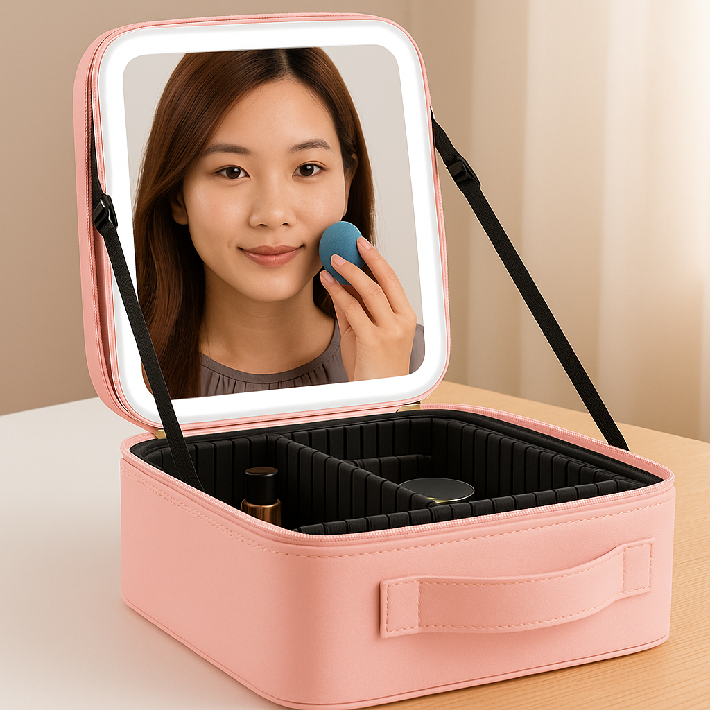 El Estuche de Cosméticos Recargable con Luces LED - Guakíaiena